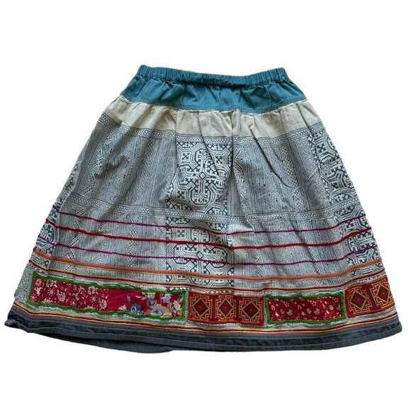 Lucky Brand Vintage Tea Length Stretchy Skirt Size Medium - Picture 1 of 5